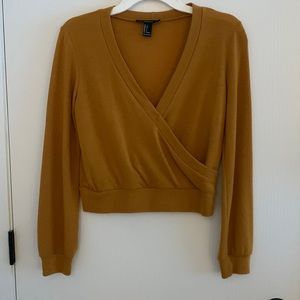 Forever XXI mustard yellow sweater